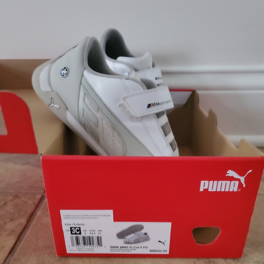 Boys puma BMW mms r-cat shoes